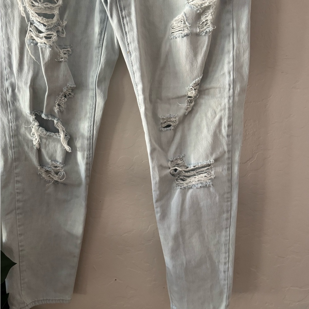 Forever 21 Light Blue High Rise Distressed Jeans - Picture 14 of 16